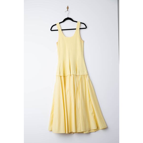 SIMKHAI Silas Knit Yellow Midi  Dress - Picture 4 of 9